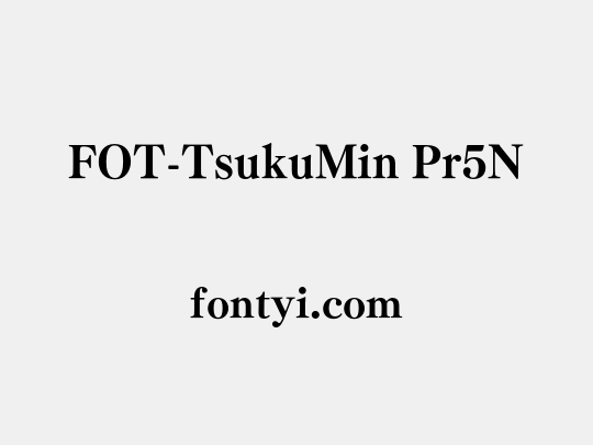 FOT-TsukuMin Pr5N