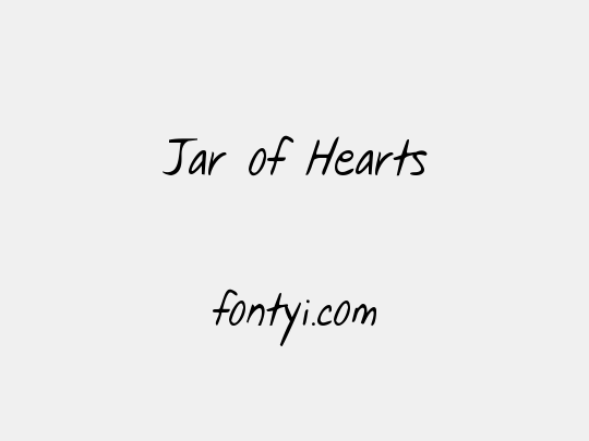Jar of Hearts