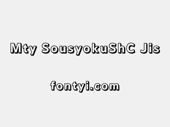 Mty SousyokuShC Jis