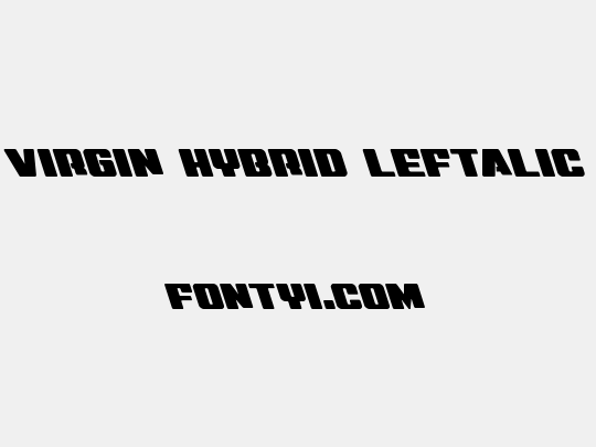 Virgin Hybrid Leftalic