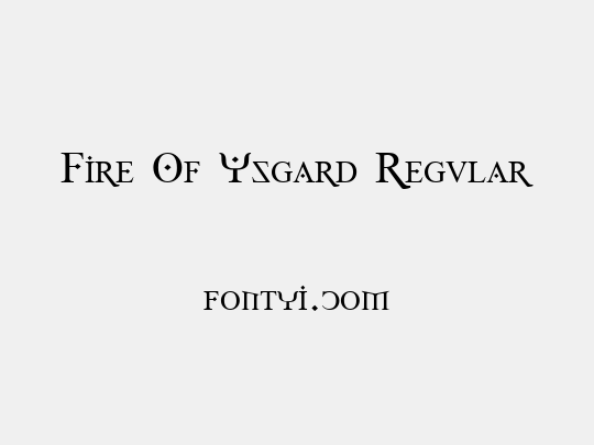 Fire Of Ysgard Regular