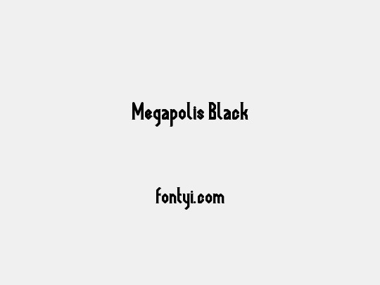 Megapolis Black