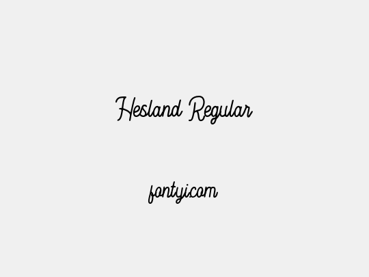 Hesland Regular