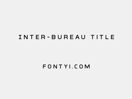 Inter-Bureau Title