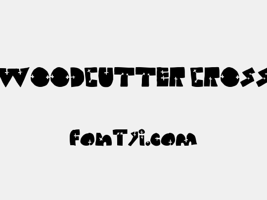 WOODCUTTER CROSS