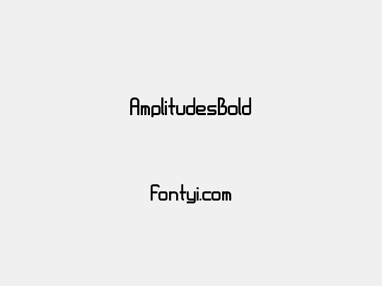 AmplitudesBold