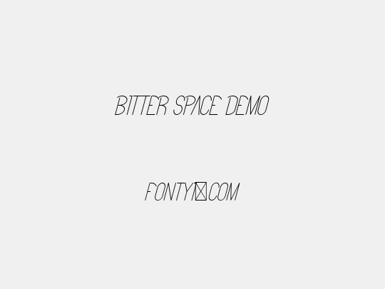 Bitter Space Demo