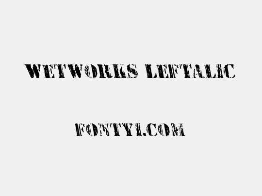 Wetworks Leftalic
