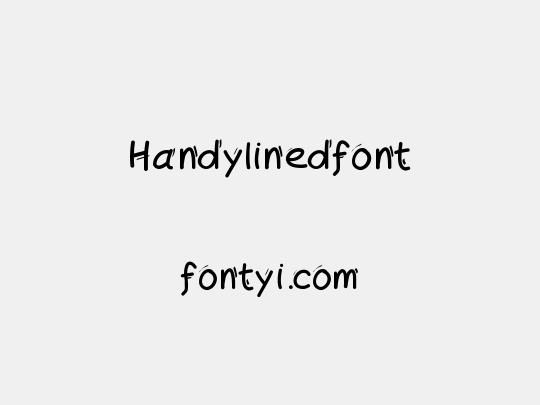 Handylinedfont
