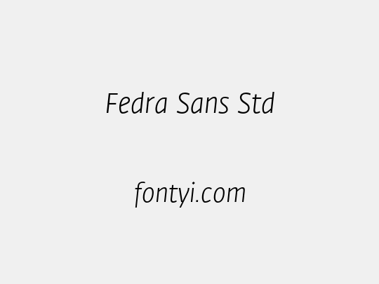 Fedra Sans Std
