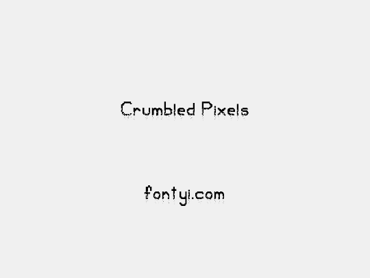 Crumbled Pixels