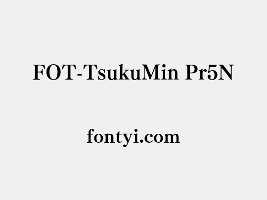 FOT-TsukuMin Pr5N