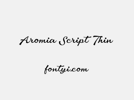 Aromia Script Thin