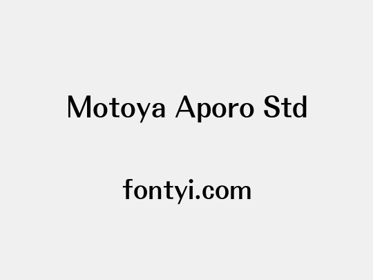 Motoya Aporo Std