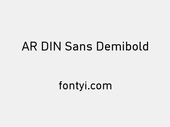 AR DIN Sans Demibold