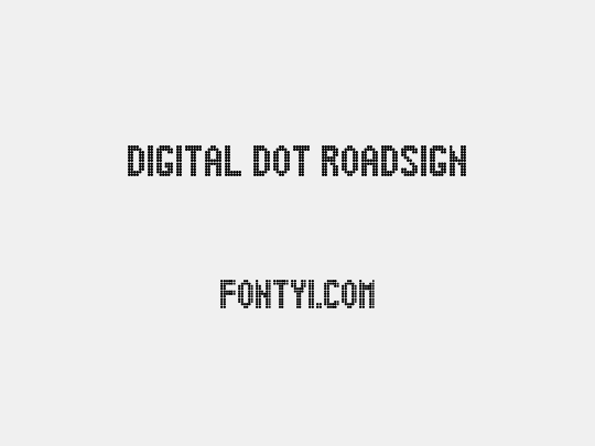 Digital Dot Roadsign