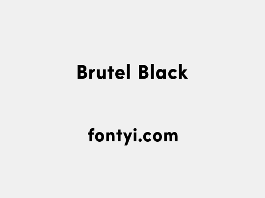 Brutel Black