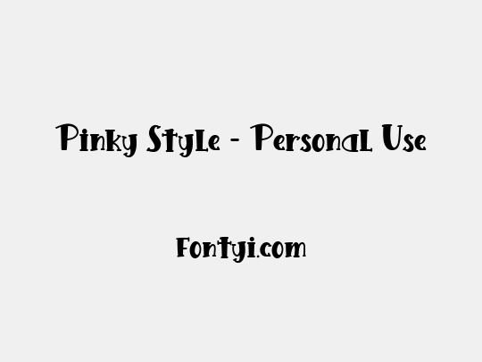 Pinky Style - Personal Use