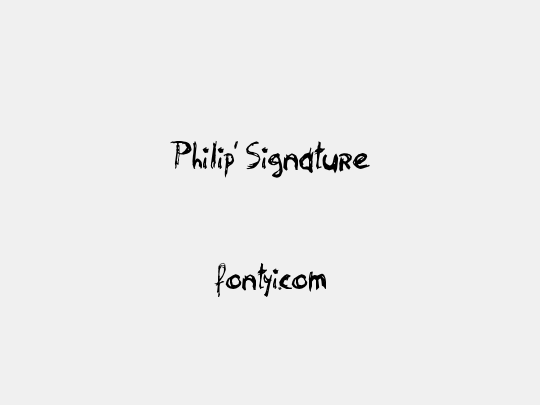 Philip' Signature