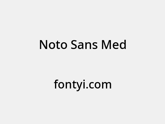 Noto Sans Med