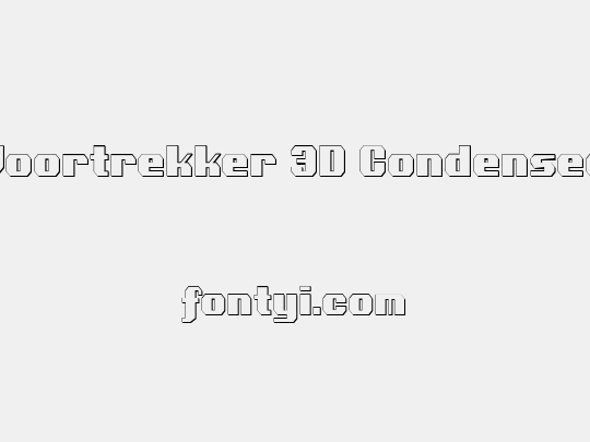 Voortrekker 3D Condensed