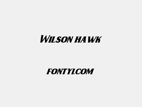 Wilson hawk