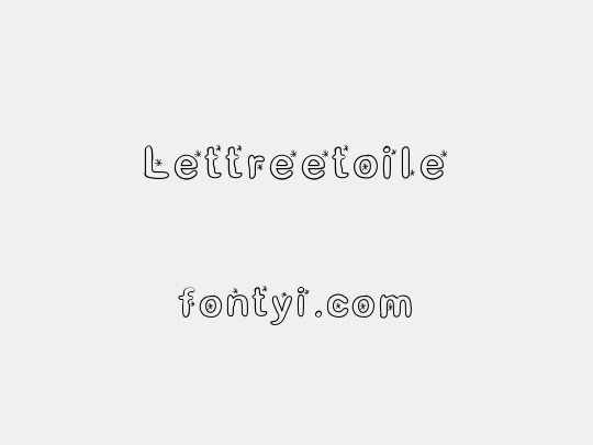 Lettreetoile