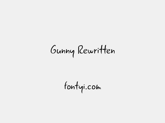 Gunny Rewritten