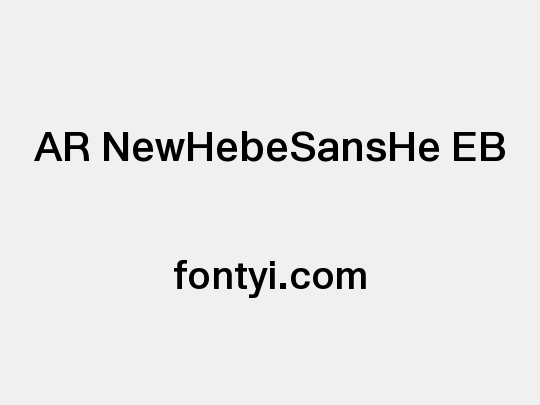 AR NewHebeSansHe EB