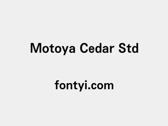 Motoya Cedar Std