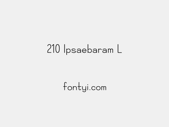 210 Ipsaebaram L