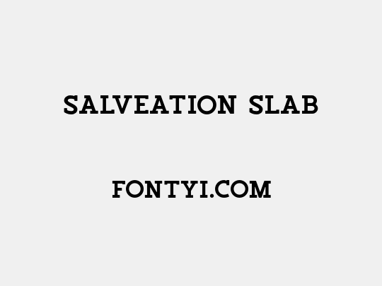 Salveation Slab