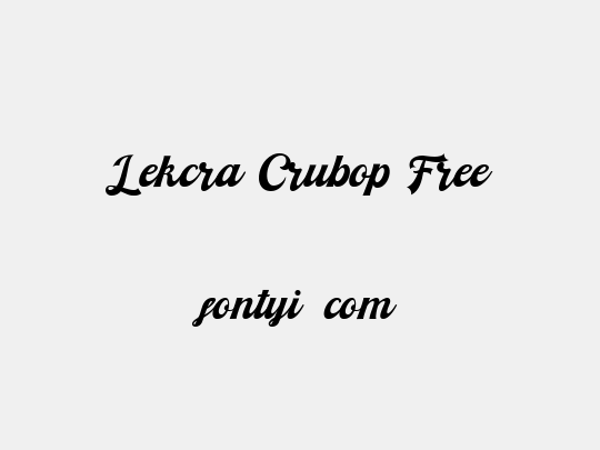 Lekcra Crubop Free