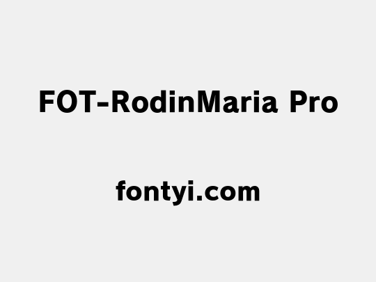 FOT-RodinMaria Pro
