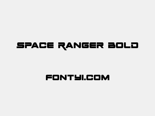 Space Ranger Bold