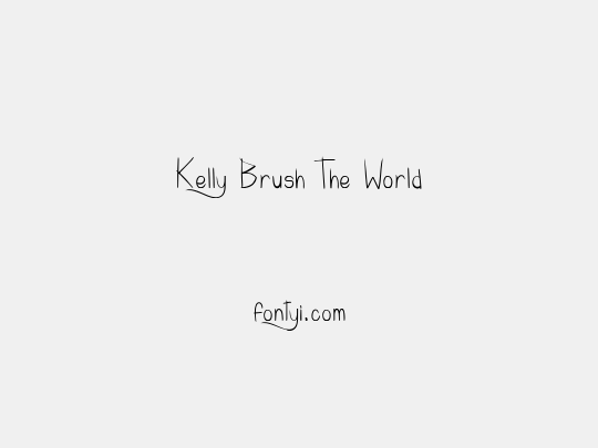 Kelly Brush The World