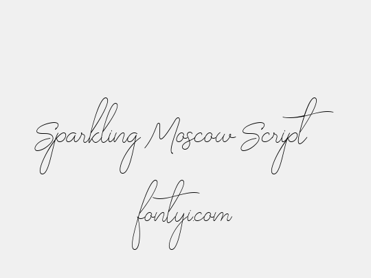 Sparkling Moscow Script