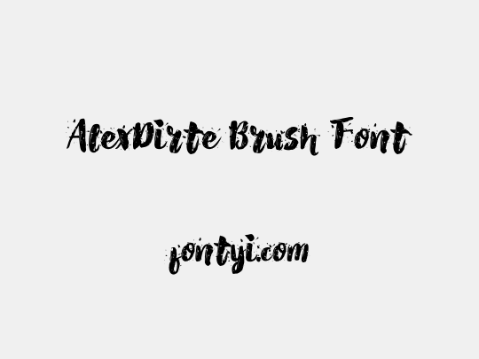 AlexDirte Brush Font