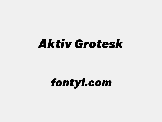 Aktiv Grotesk
