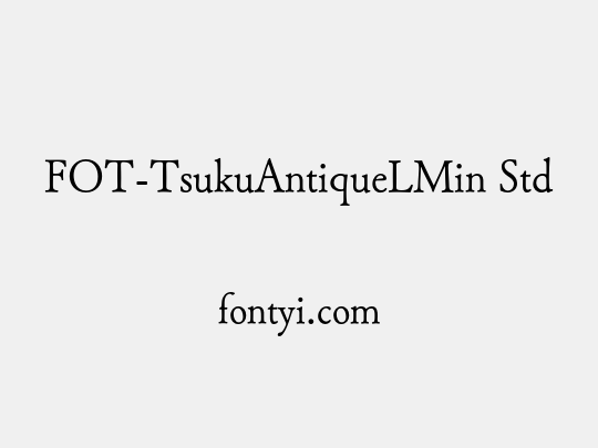 FOT-TsukuAntiqueLMin Std