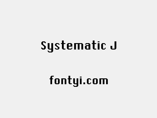 Systematic J