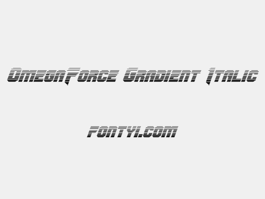 OmegaForce Gradient Italic