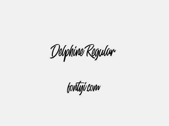 Delphine Regular