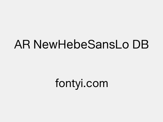 AR NewHebeSansLo DB