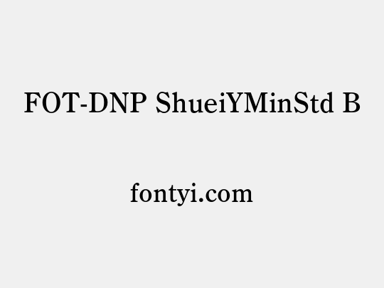 FOT-DNP ShueiYMinStd B