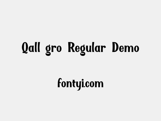 Qallégro Regular Demo
