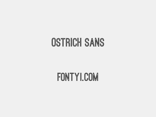 Ostrich Sans