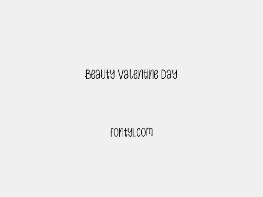 Beauty Valentine Day
