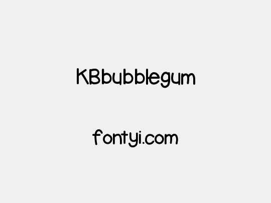 KBbubblegum