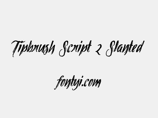 Tipbrush Script 2 Slanted